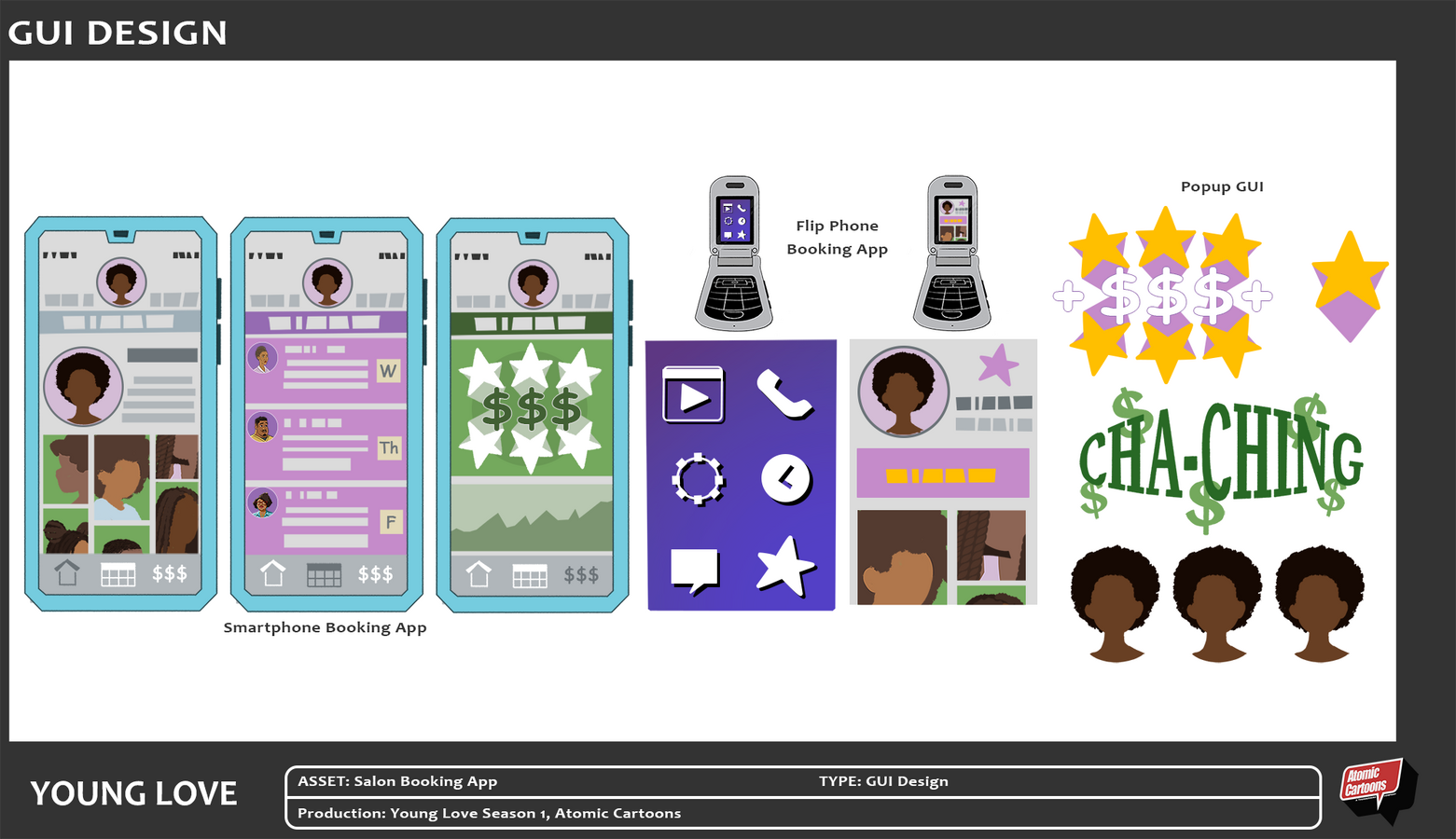 GUI Design - Salon Booking App